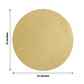 20 Pack | 13inch Gold Glitter Round Paper Table Placemats, Disposable Dining Table Mats