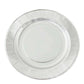 25 Pack | Sunray Metallic Silver 13" Disposable Charger Plates, Cardboard Serving Tray, Round - 350 GSM