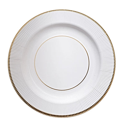 Elevate Your Event with Sunray White Charger Plates