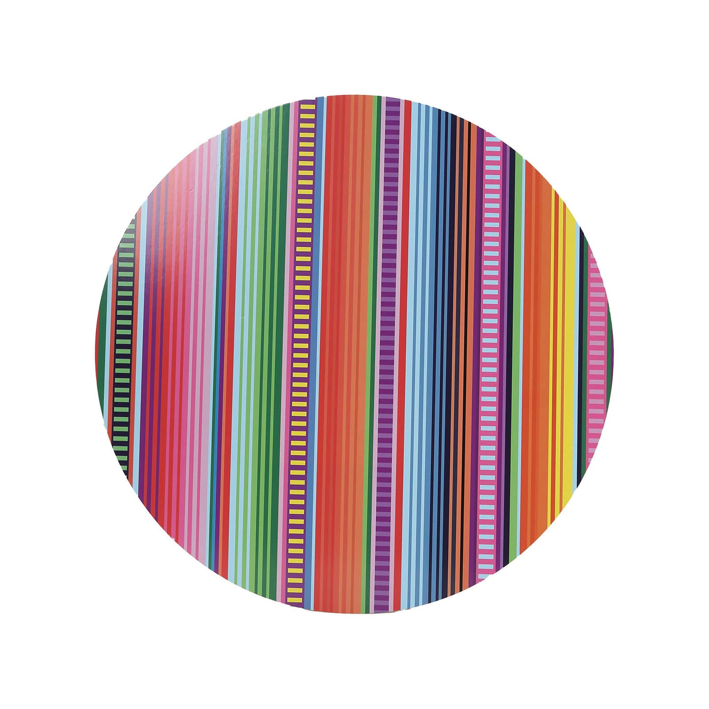 10 Pack Cinco De Mayo Party Theme Paper Placemats, 13" Round Mexican Serape Fiesta Disposable Dining Table Mats - 300 GSM