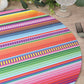 10 Pack Cinco De Mayo Party Theme Paper Placemats, 13" Round Mexican Serape Fiesta Disposable Dining Table Mats - 300 GSM