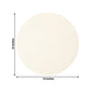 50 Pack 13" Round Disposable Paper Placemats – Pearl White Cardboard Dining Table Mats, 120 GSM
