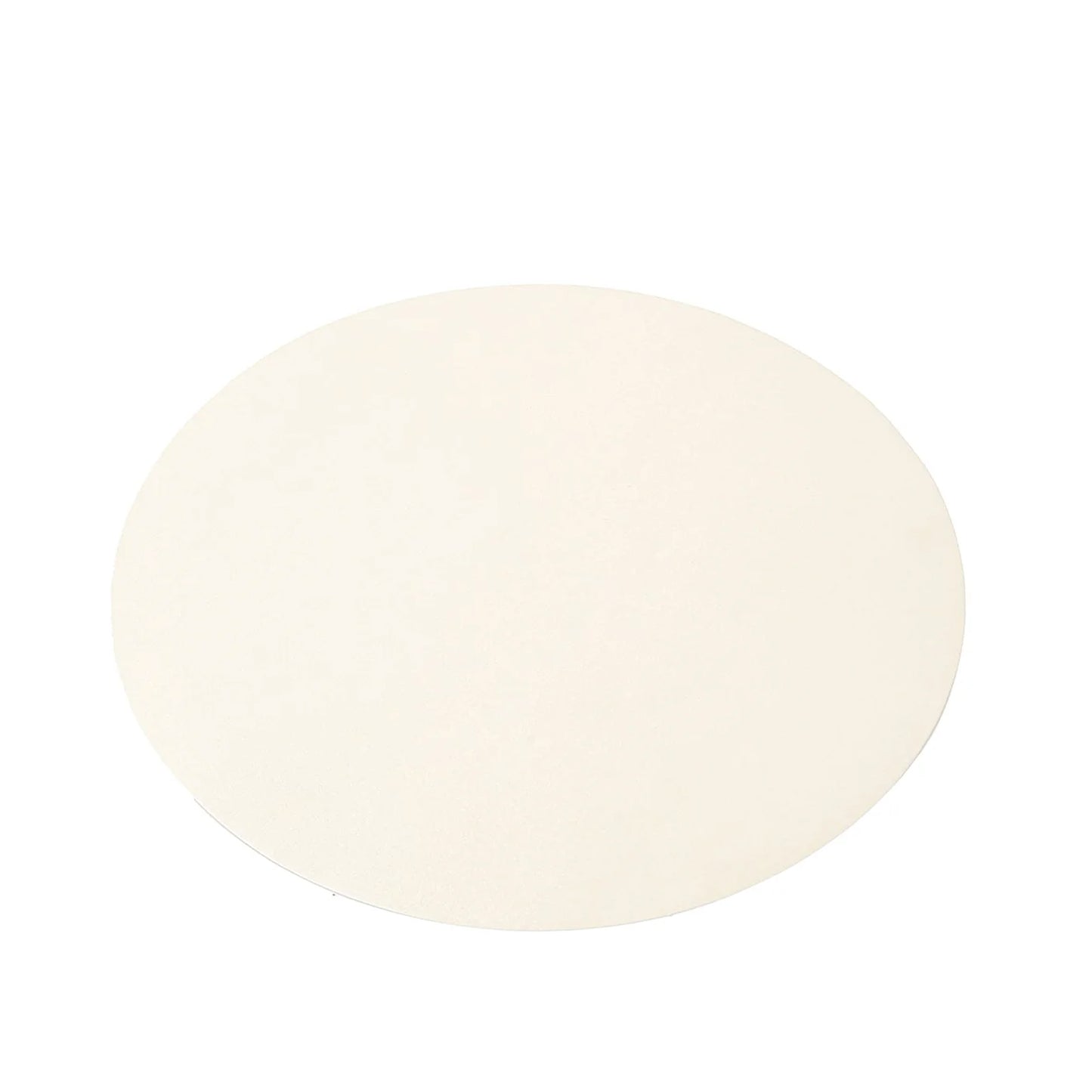 50 Pack 13" Round Disposable Paper Placemats – Pearl White Cardboard Dining Table Mats, 120 GSM