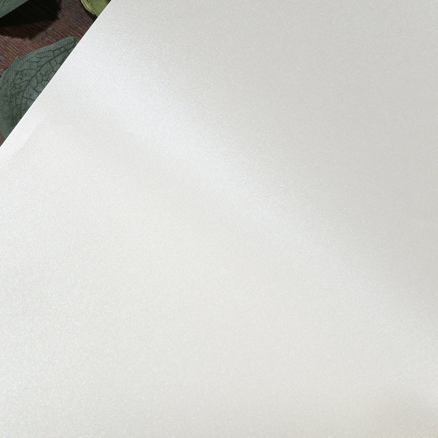 50 Pack 13" Round Disposable Paper Placemats – Pearl White Cardboard Dining Table Mats, 120 GSM