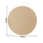 50 Pack 13" Round Disposable Paper Placemats – Taupe Cardboard Dining Table Mats, 120 GSM