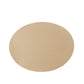 50 Pack 13" Round Disposable Paper Placemats – Taupe Cardboard Dining Table Mats, 120 GSM