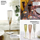 Silver disposable champagne flutes, 5oz, pack of 6, elegant and recyclable.
