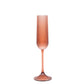 12 Pack 4oz Vintage Ribbed Champagne Flutes Transparent Dusty Rose – Disposable Plastic Toasting Gla