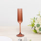 12 Pack 4oz Vintage Ribbed Champagne Flutes Transparent Dusty Rose – Disposable Plastic Toasting Gla