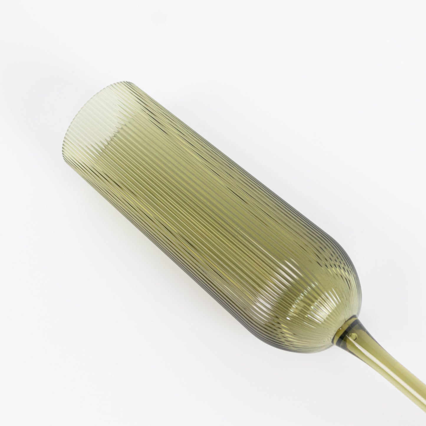 12 Pack 4oz Vintage Ribbed Champagne Flutes Transparent Dusty Sage Green – Disposable Plastic Toasti