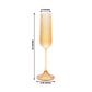 12 Pack 4oz Vintage Ribbed Champagne Flutes Amber Gold – Disposable Plastic Toasting Glasses