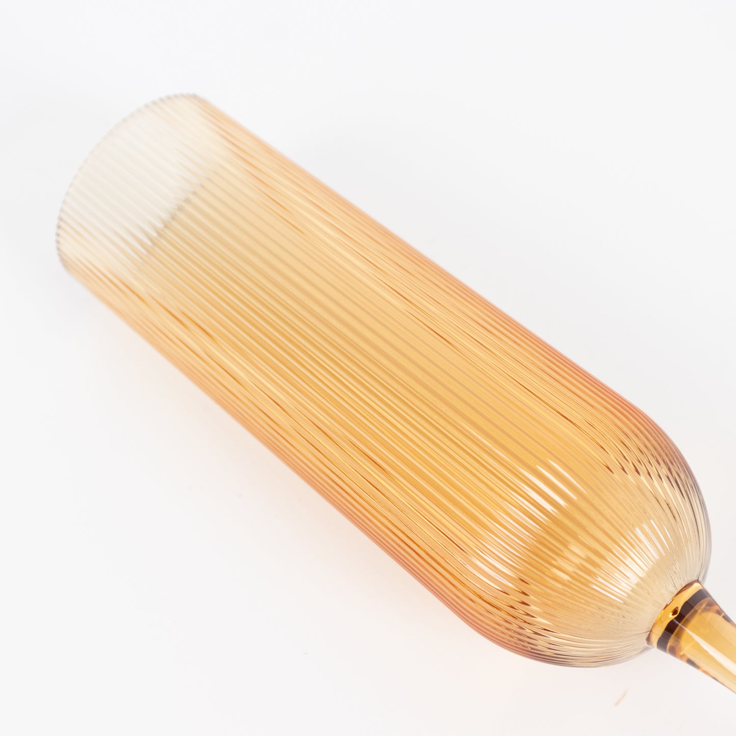 12 Pack 4oz Vintage Ribbed Champagne Flutes Amber Gold – Disposable Plastic Toasting Glasses