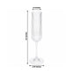 12 Pack 4oz Vintage Ribbed Champagne Flutes Clear – Disposable Plastic Toasting Glasses