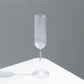 12 Pack 4oz Vintage Ribbed Champagne Flutes Clear – Disposable Plastic Toasting Glasses