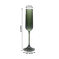 12 Pack 4oz Vintage Ribbed Champagne Flutes Hunter Emerald Green – Disposable Plastic Toasting Glass