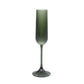 12 Pack 4oz Vintage Ribbed Champagne Flutes Hunter Emerald Green – Disposable Plastic Toasting Glass