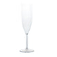 Shatterproof Champagne Flutes – 12 Reusable 6oz Clear Plastic Toasting Glasses for Celebrations & Special Occasions
