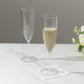 Shatterproof Champagne Flutes – 12 Reusable 6oz Clear Plastic Toasting Glasses for Celebrations & Special Occasions