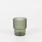 12 Pack Hunter Emerald Green Stackable Ribbed Reusable Plastic Tumblers, 7oz Shatterproof Short Drinking Glasses