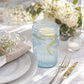 12 Pack 16oz Plastic Tumblers - Dusty Blue Vintage Highball Glasses, Reusable Shatterproof with Embo