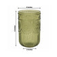 12 Pack 16oz Plastic Tumblers - Dusty Sage Green Vintage Highball Glasses, Reusable Shatterproof wit