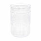 12 Pack 16oz Plastic Tumblers - Clear Vintage Highball Glasses, Reusable Shatterproof with Embossed 