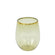 Transparent dusty sage green | gold