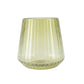12-Pack Transparent Dusty Sage Green Plastic Stemless Wine Glasses – 12oz Ribbed Design, Reusable Sh