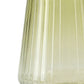 12-Pack Transparent Dusty Sage Green Plastic Stemless Wine Glasses – 12oz Ribbed Design, Reusable Sh