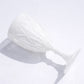 Pearl white vintage diamond cut plastic goblet, 11oz reusable wine glass.