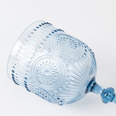 Decorating with Dusty Blue Goblets