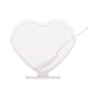 24 Pack | 2oz Mini Clear Disposable Heart-Shaped Pudding Snack Cups with Spoons, Plastic Reusable Dessert Parfait Bowl Sets