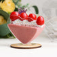 24 Pack | 2oz Mini Clear Disposable Heart-Shaped Pudding Snack Cups with Spoons, Plastic Reusable Dessert Parfait Bowl Sets