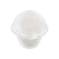 50 Pack Clear Dome Lid Disposable Ice Cream Fruit Cups, 7oz Plastic Pudding Dessert Parfait Cups