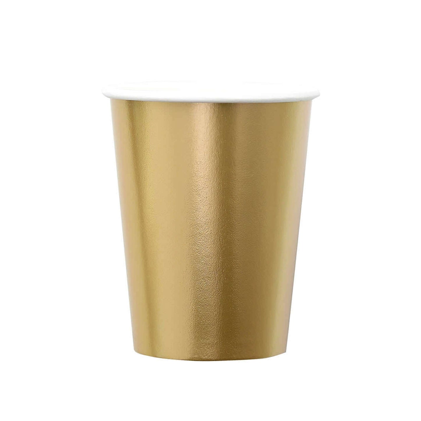 Metallic Gold Disposable Party All Purpose Paper Cups 24 Pack Of 9 Ounce 