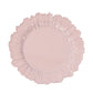 20-Pack 10" Plastic Dinner Plates – Blush Reef Design Party Plates – Elegant Disposable Tableware