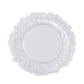 20-Pack 10" Plastic Dinner Plates – Clear Reef Design Party Plates – Elegant Disposable Tableware