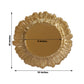 20-Pack 10" Plastic Dinner Plates – Gold Reef Design Party Plates – Elegant Disposable Tableware