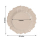 20-Pack 10" Plastic Dinner Plates – Taupe Reef Design Party Plates – Elegant Disposable Tableware