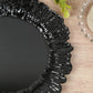 20-Pack 7" Plastic Dessert Plates – Black Reef Design Appetizer Salad Party Plates – Elegant Disposable Tableware