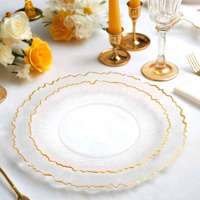 Gold Rim Dessert Plates