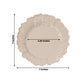 20-Pack 7" Plastic Dessert Plates – Taupe Reef Design Appetizer Salad Party Plates – Elegant Disposable Tableware