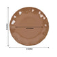 10 Pack 6" Heavy Duty Disposable Salad Plates with Gold Ruffled Rim, Coffee Brown Disposable Round Dinnerware
