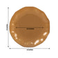 10 Pack 6" Gold Heavy Duty Disposable Salad Plates with Gold Ruffled Rim, Heavy Duty Disposable Appetizer Dessert Dinnerware