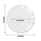 Pearl white ruffled rim dessert plate with gold edging, 6 inches.