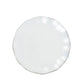 Pearl white ruffled rim dessert plate with gold edging.