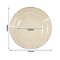 Gold glitter plastic dinner plates with ruffled rim, 9 inches, heavy duty.