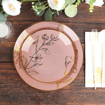 Elegant Dusty Rose Plates for Every Occasion