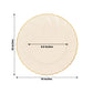 10 Pack | 10" Ivory / Gold Flair Rim Plastic Dinner Plates, Round Disposable Party Plates