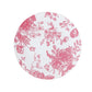 10-Pack French Toile Plastic Party Plates – Pink & White Floral, 10" Round Disposable Dinner Plates